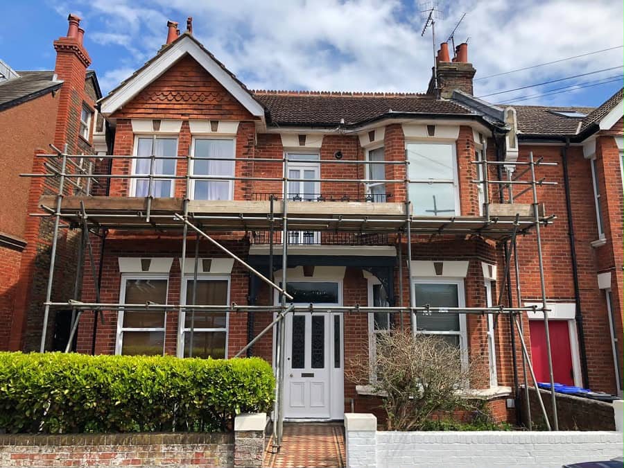 Victorian semi — front elevation